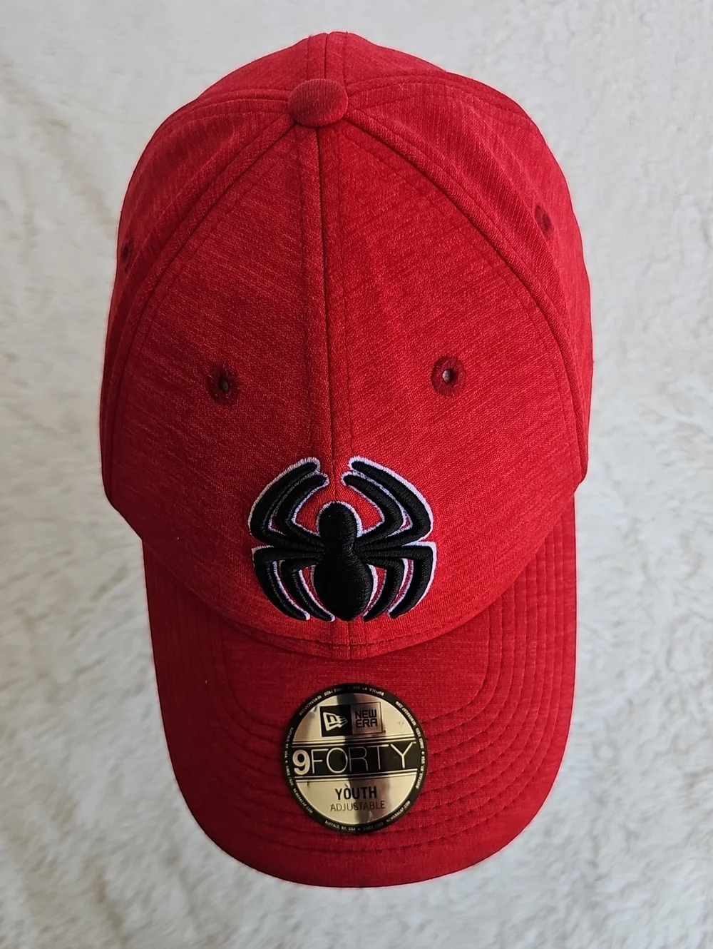 New Era Marvel Spider-Man 9FORTY Youth Red Baseball Cap Hat Adjustable